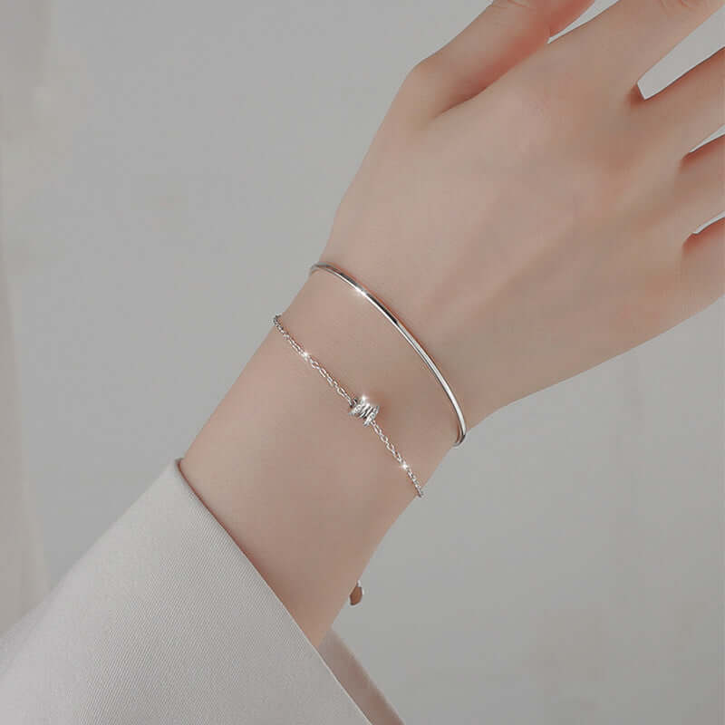 Silver Waist Bracelet For Women Special-interest Design Double Layer - Taper Supplies